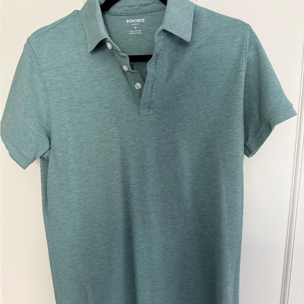 Bonobos Men's Green Polo Shirt